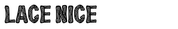 Lace Nice font preview